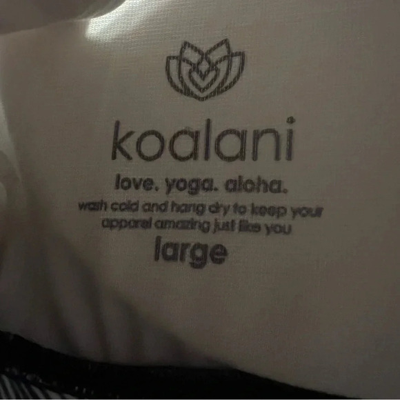 Koalani Tropical Pattern Sport Bra Removable Pads Medium Support Size Large - Picture 7 of 7